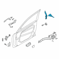 OEM Kia Cadenza Door Key Sub Set, Left Diagram - 819703RC00