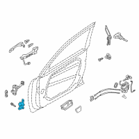 OEM 2011 Hyundai Azera Hinge Assembly-Front Door, RH Diagram - 79320-3K000