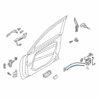 OEM 2016 Kia Cadenza Cable Assembly-Front Door Inside Diagram - 813713R000