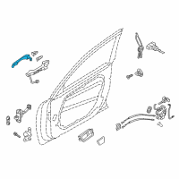 OEM 2014 Kia Cadenza Door Outside Handle Assembly Diagram - 826513R020B3U