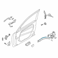 OEM 2016 Kia Cadenza Cable Assembly-Front Door S/L Diagram - 813913R000