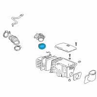 OEM Chevrolet Monte Carlo Adapter, Mass Airflow Sensor Inlet Diagram - 25099500