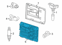 OEM 2022 Cadillac CT5 ECM Diagram - 12721588