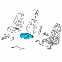 OEM Honda Insight Pad Complete Right, Front Cushion Diagram - 81137-TXM-A01