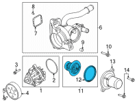 OEM 2020 Lincoln Corsair Thermostat Diagram - K2GZ-8575-A