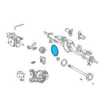 OEM 1996 Lexus LX450 Gasket, Rear Differential Carrier Diagram - 42181-60070