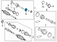 OEM 2019 Toyota RAV4 Bearing Diagram - 90363-A0017