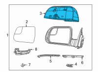 OEM 2022 Jeep Wagoneer CAP-MIRROR Diagram - 7HM10TZZAA