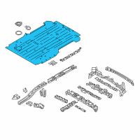 OEM Chevrolet City Express Rear Floor Pan Diagram - 19317193