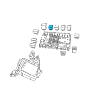 OEM 2006 Pontiac GTO Relay Asm-4 Pinion Min Diagram - 92092444