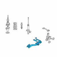 OEM 2002 Honda Civic Trailing Arm Right Rear Diagram - 52370-S5A-A23