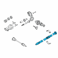 OEM 2015 Infiniti QX50 Shaft Rear PROPELLER Diagram - 37300-3WU0B