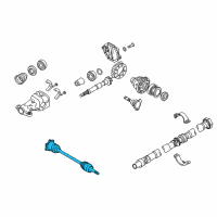 OEM Infiniti QX50 Shaft-Rear Door LH Diagram - 39601-1BB0A