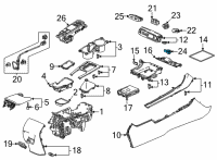 OEM 2022 Honda Civic LIGHT ASSY., AMBIENT Diagram - 34760-T4G-901