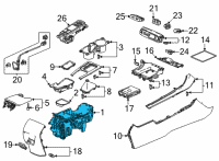 OEM 2022 Honda Civic BOX ASSY- *NH900L* Diagram - 83433-T20-A21ZA
