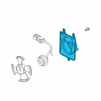 OEM 1999 Honda Accord Shroud, Air Conditioner Diagram - 38615-PAA-A00