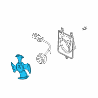 OEM 2001 Honda S2000 Fan, Cooling (Mitsuba) Diagram - 38611-PAA-A01