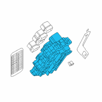 OEM 2010 Nissan Murano Block-Junction Diagram - 24350-1AA0B