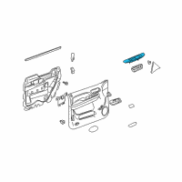 OEM 2010 GMC Sierra 3500 HD Plate, Front Side Door Accessory Switch Mount Diagram - 20922534