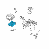 OEM 2009 Honda Fit Element Assembly, Air Cleaner Diagram - 17220-RB0-000