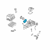 OEM Honda Fit Tube, Air Cleaner Diagram - 17212-RB0-000