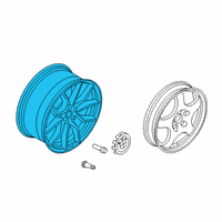 OEM 2022 BMW X5 Disc Wheel, Light Alloy, Ref Diagram - 36-11-6-880-685