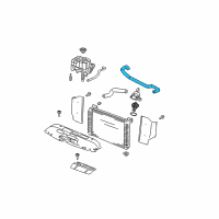 OEM 2003 Chevrolet Suburban 2500 Upper Hose Diagram - 15792833