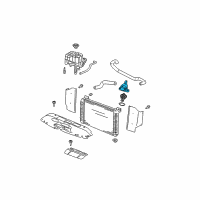 OEM 2007 GMC Sierra 2500 HD Classic Engine Coolant Outlet Diagram - 12559861