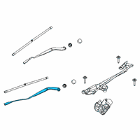 OEM 2020 Lincoln Aviator Wiper Arm Diagram - LC5Z-17526-A