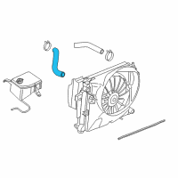 OEM 2007 Jeep Grand Cherokee Hose-Radiator Inlet Diagram - 55116867AA