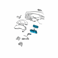 OEM 2006 Chrysler Pacifica Air Conditioner And Heater Control Diagram - 5005080AE