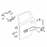 OEM 2018 Acura MDX Cable, Rear Diagram - 72631-TZ5-A01