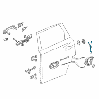 OEM 2016 Acura MDX Rod Set, Right Rear Diagram - 72613-TZ5-305