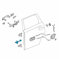 OEM 2018 Acura MDX Checker Complete , Rear Diagram - 72880-TZ5-A03