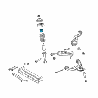 OEM 2007 Ford Explorer Strut Bumper Diagram - 6L2Z-18198-A