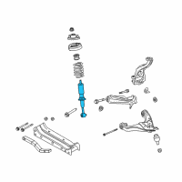 OEM 2006 Ford Explorer Shock Diagram - AA2Z-18124-B