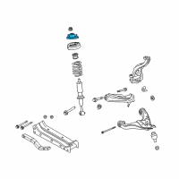 OEM 2009 Ford Explorer Sport Trac Upper Bracket Diagram - 6L2Z-18183-B