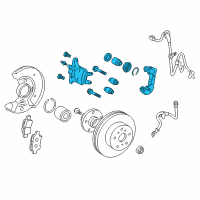 OEM 2018 Toyota Yaris Caliper Assembly Diagram - 47750-12B00