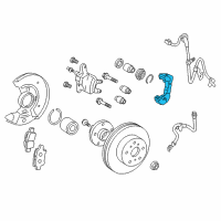 OEM 2015 Toyota Yaris Caliper Mount Diagram - 47721-52211