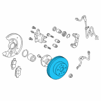 OEM 2018 Toyota Yaris Rotor Diagram - 43512-52130