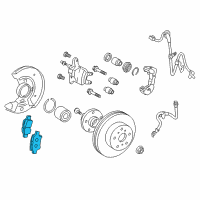 OEM 2013 Toyota Yaris Front Pads Diagram - 04465-52260