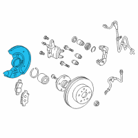 OEM Toyota Yaris Dust Shield Diagram - 47781-52030