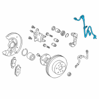 OEM 2018 Toyota Yaris ABS Sensor Wire Diagram - 89542-52090