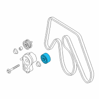 OEM Nissan Frontier Pulley Assy-Idler Diagram - 11925-4JM0A