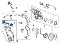 OEM 2021 Chevrolet Silverado 2500 HD Guide Pin Diagram - 13520193