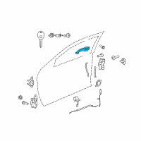 OEM 2012 Dodge Avenger Handle-Exterior Door Diagram - 4589658AD