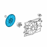 OEM 2012 GMC Terrain Fan Blade Diagram - 84117014