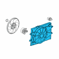 OEM 2016 GMC Terrain Fan Shroud Diagram - 84145767