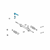 OEM 2013 Toyota Sienna Outer Tie Rod Diagram - 45470-09130