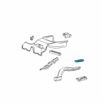 OEM 2000 Lincoln LS Heat Shield Diagram - XW4Z-5411430-AA